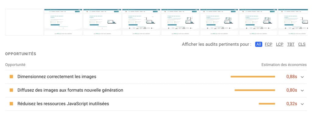 Recommandations Google PageSpeed Insights à appliquer